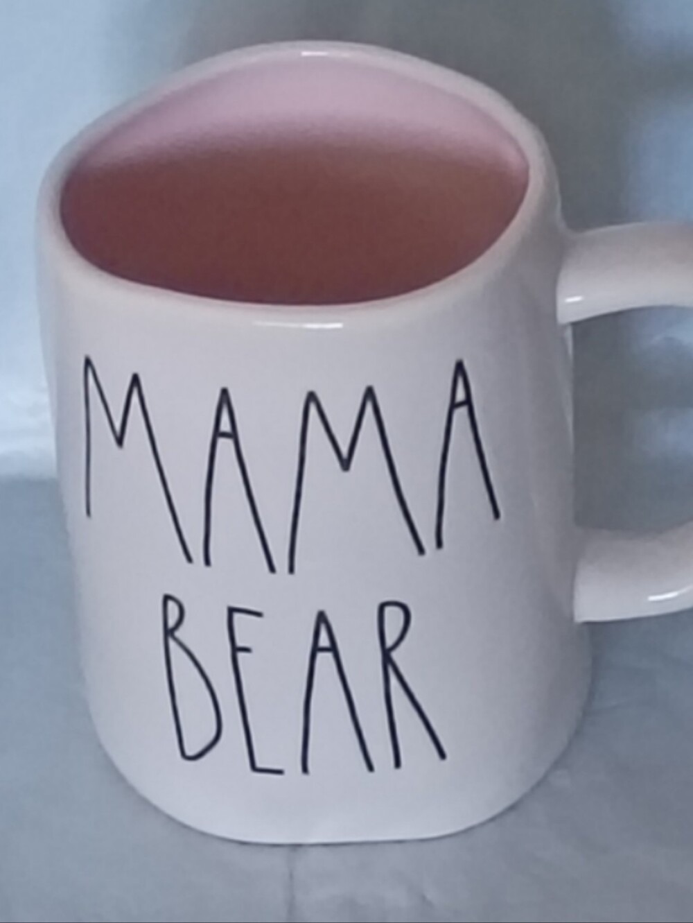 Rae Dunn Mama Bear White Cup Lavender Interior Ceramic Mug - Picture 6 of 6